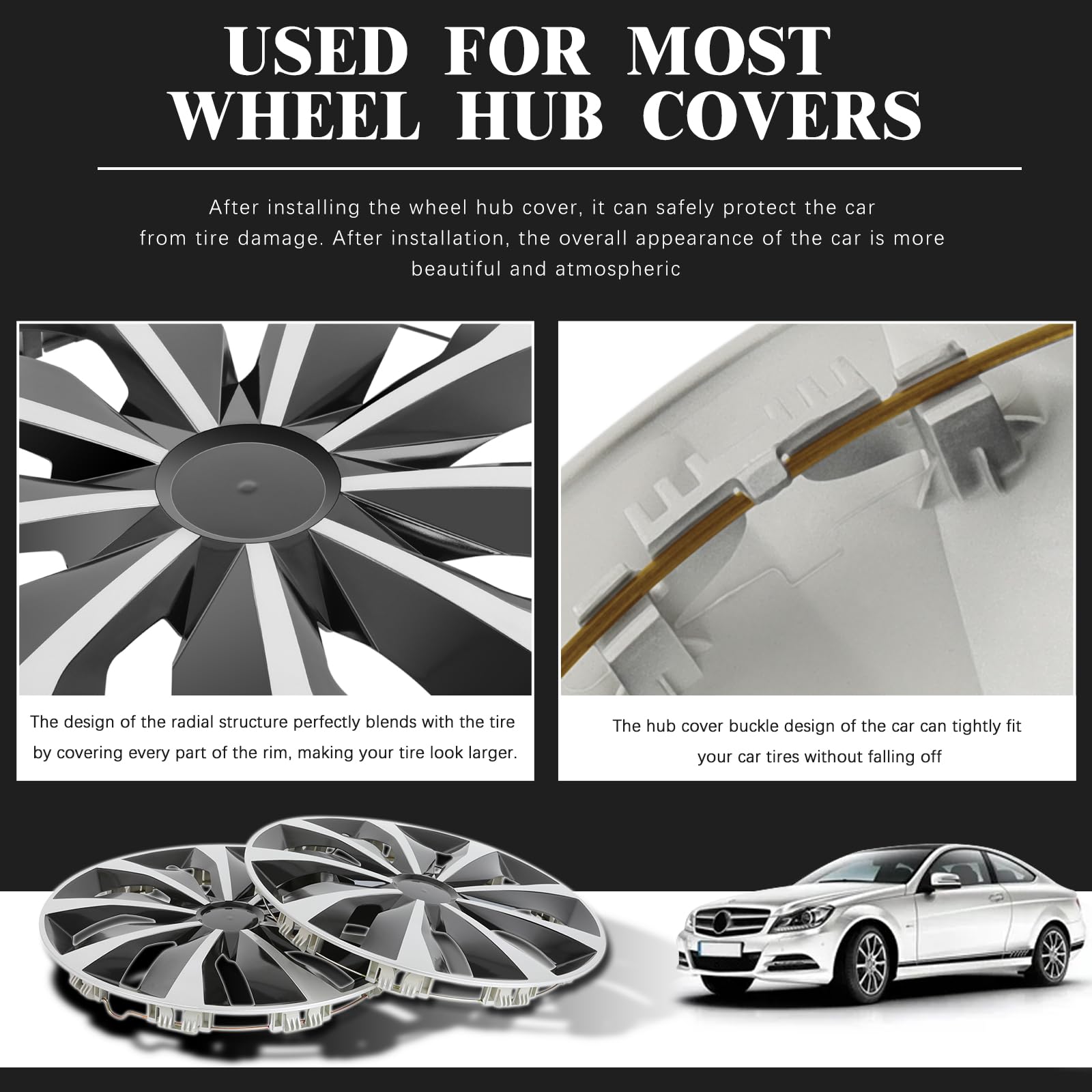 帽子 DREAMIZER Amazon.com: DREAMIZER 16 Inch Hubcaps Set Universal Wheel